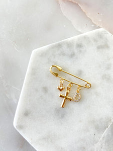 Baby Pin Initials ||