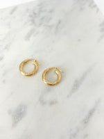 Load image into Gallery viewer, Breatrice Gold Hoops
