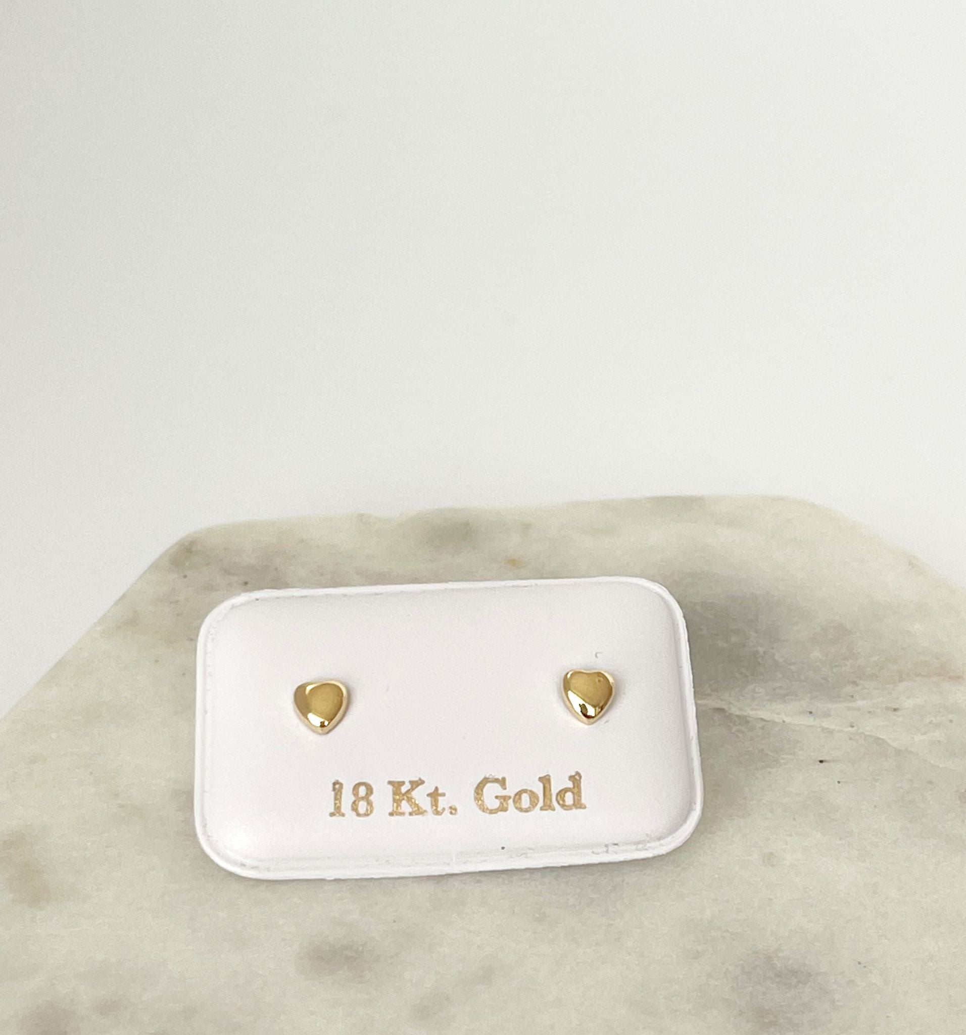 Adriana  heart Gold Earrings