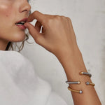 Load image into Gallery viewer, Selene Gold Cz Bracelet
